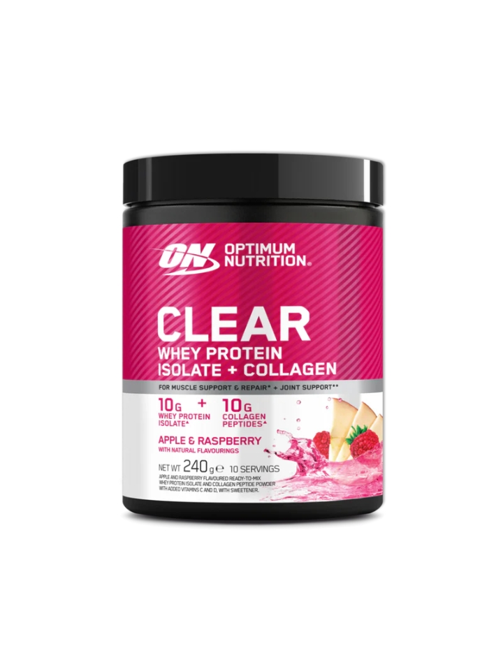 Clear Whey Protein Isolate + Collagen – 240g